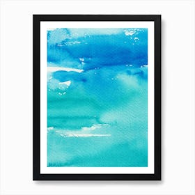 Abstract Watercolor Blue Art Print