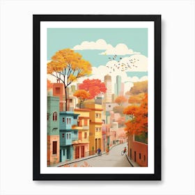 New Delhi In Autumn Fall Travel Art 2 Art Print