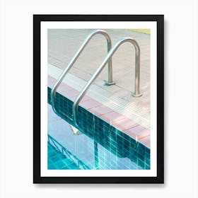 Vintage Swimming Pool Art Print