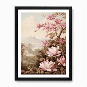 Magnolia Victorian Style 0 Art Print