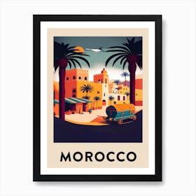 Morocco Vintage Travel Poster Art Print