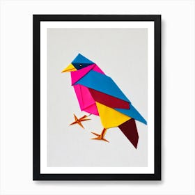 Lark Origami Bird Art Print