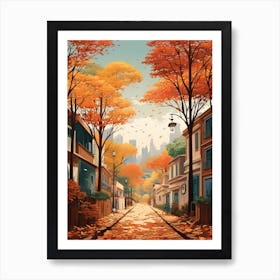 Brasilia In Autumn Fall Travel Art 3 Art Print