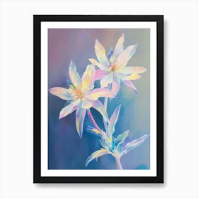 Iridescent Flower Edelweiss 1 Art Print