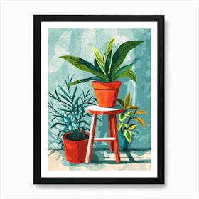 Potted Plants 2 Art Print