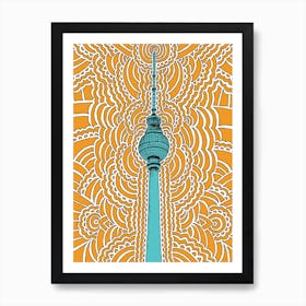 Berlin Tv Tower Art Print