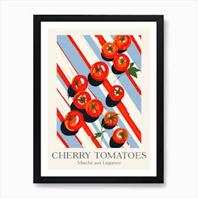 Marche Aux Legumes Cherry Tomatoes Summer Illustration 6 Art Print