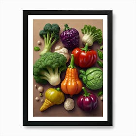Fresh Vegetables Art Print