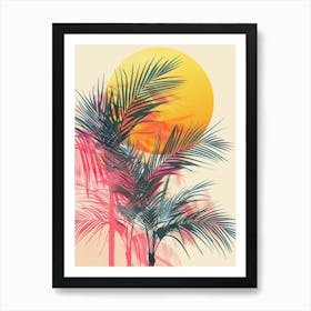 Palm Trees In The Sun Art Print