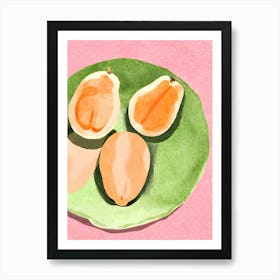 Papaya Art Print