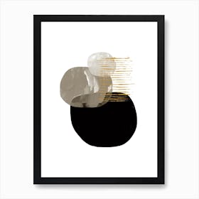 Abstrakte Kunst Druck Minimalistisch für Wohnzimmer