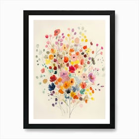 Watercolor Flowers 12 Art Print