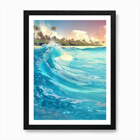 Ocean Wave 4 Art Print