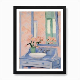 A Vase With Lily, Flower Bouquet 3 Art Print