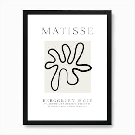 Matisse The Cutouts Line Art Print Art Print