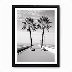 Cannes, France, Photography In Black And White 4 Art Print