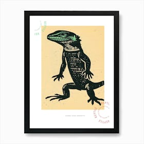 Agamas Tegus Uromastyx Bold Block 1 Poster Art Print