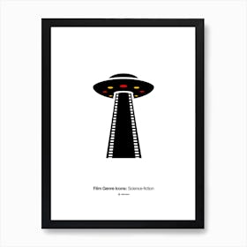 Science Fiction Film Genre Icon Art Print