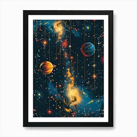 Space painting Art Print