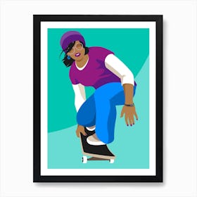 Skater Girl Art Print