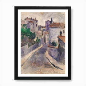 Street In A Village Art Print