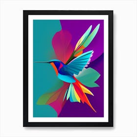 Hummingbird Pop Matisse Bird Art Print