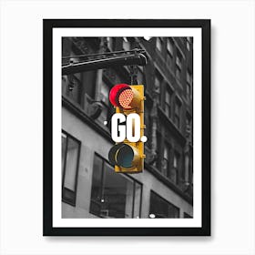 Go - Traffic light Art Print