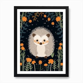 Baby Animal Illustration  Porcupine 6 Art Print