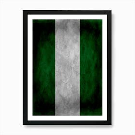 Nigeria Flag Texture Art Print