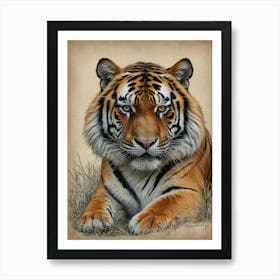 Tiger Print Art Print