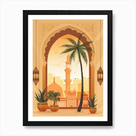 Islamic Background 1 Art Print