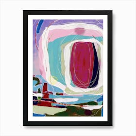 Abstract Painting Dreams in Mallorca 2 Art Print