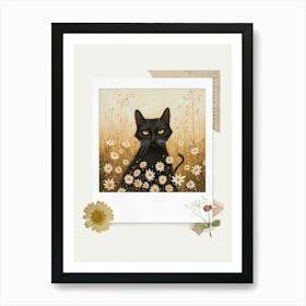 Scrapbook Cat Fairycore Painting 4 Art Print