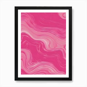 Pink Marble Background Art Print