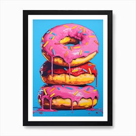 Pop Art Vivid Donuts 4 Art Print