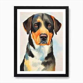 Labrador 3 Watercolour Dog Art Print