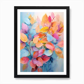 Colorful Leaves Art Print