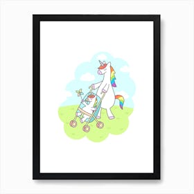 Unicorn Mama Art Print