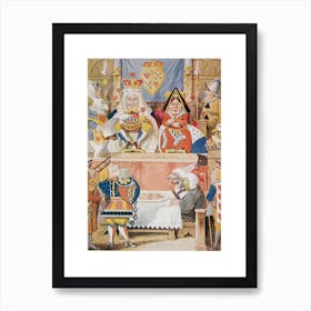 The Trial Of The Knave Of Hearts From Through The Looking Glass Art Print