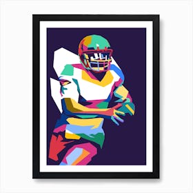 American Football Pop Art 17 Art Print