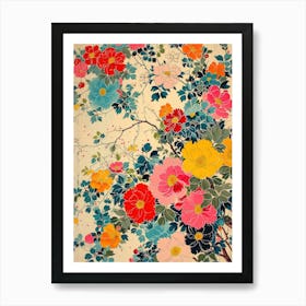 Great Japan Hokusai Japanese Flowers 18 Art Print