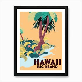 Hawaii Big Island Travel Affiche