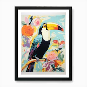 Colourful Bird Painting Toucan 3 Art Print