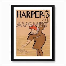 Harper's August, Edward Penfield 2 Art Print