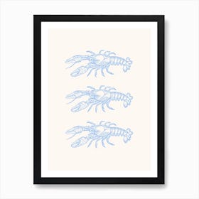 Ola de Mar Lobsters Art Print