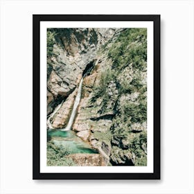 Savica Waterfall In Slovenia Art Print