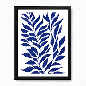 Japanese Aralia Stencil Style Art Print