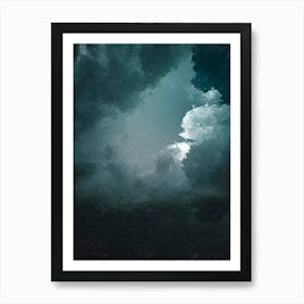 Dark Clouds, Oil Painting Art Print