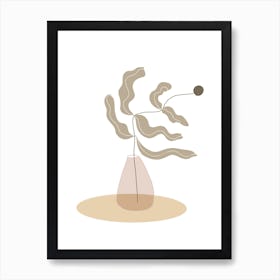 Wavy Ikebana Art Print