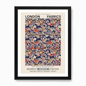 Poster Iris Impress London Fabrics Floral Pattern 5 Art Print